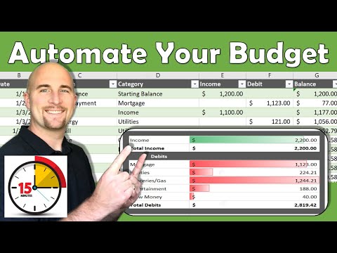 Thumbnail for Excel Budget Template | Automate your budget in 15 minutes