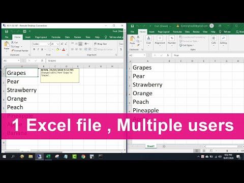 Thumbnail for Make 1 Excel file allow Multiple Users at the same time | NETVN
