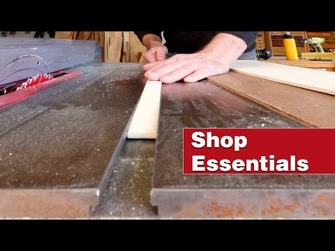 Thumbnail for The simplest table saw crosscut sled on YouTube. Essential woodworking shop project.